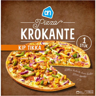 Krokante pizza kip tikka