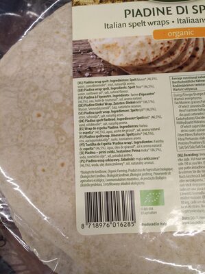 La Bio Idea - Piadine Spelt Wrap - 4 Pieces - 260G