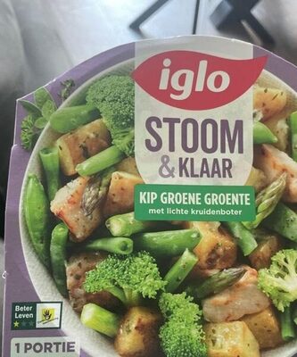 Kip groene groente