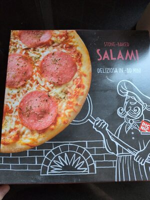 Steenoven pizza’s salami