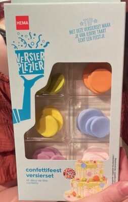Confettifeest versierset