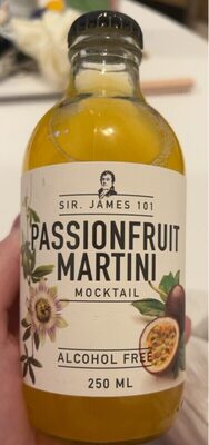 Passionfruit martini mocktail