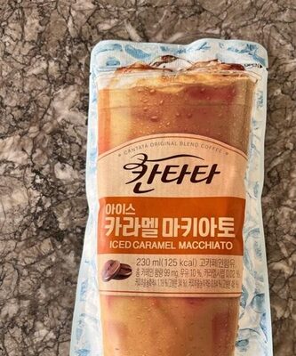 Iced caramel macchiato