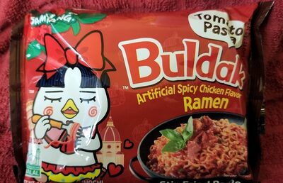 Tomato Pasta Buldak Artificial Spicy Chicken Flavor Ramen