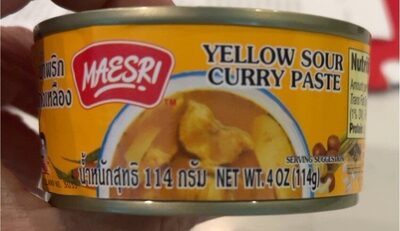 Yellow sour curry paste