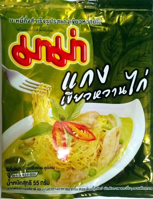 INSTANT NOODLES CHICKEN GREEN CURRY FLAVOUR MAMA CHICKEN GREEN CURRY FLAVOUR
