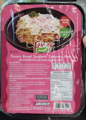 สปาเก็ตตี้คาโบนาร่าแฮม