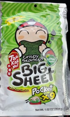 Taokaenoi Seaweed Big Sheet Classic 40G.