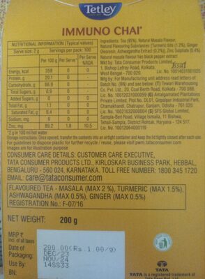 Tetley Immuno Chai