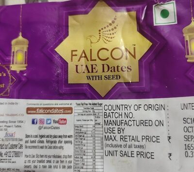 Falcon Uae Dates With Seeds