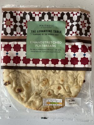 2 hand stretched flatbreads