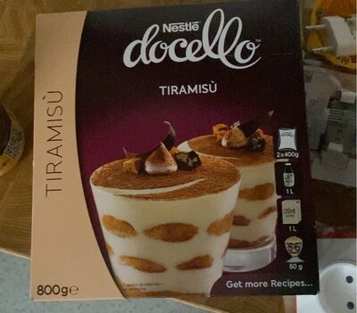 Crème Tiramisù NESTLÉ Docello Etui de 800 g (2 x 400 g) pour 56 portions