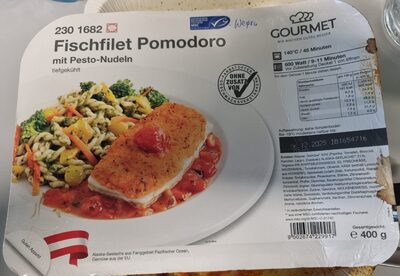 Fischfilet Pomodoro Mit Pesto-Nudeln