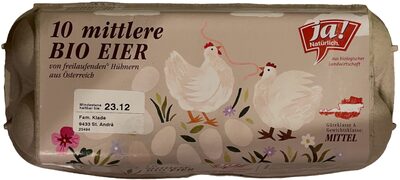 10 mittlere Bio-Eier