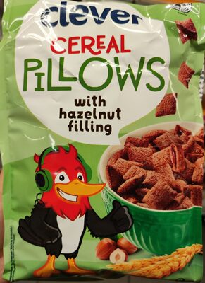 Cereal pillows with hazelnut filling