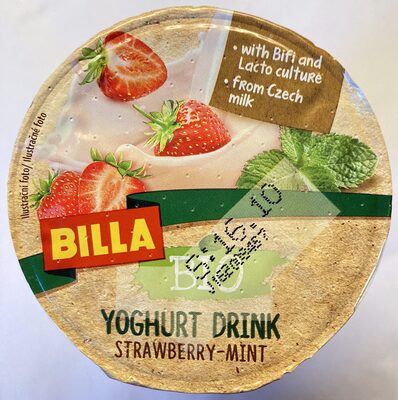 Yoghurt drink - Strawberry-mint
