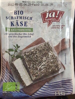 Bio Schafmischkäse im Kräutermantel