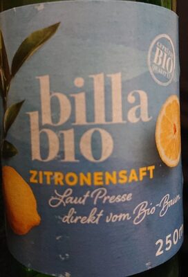 Billa bio Zitronensaft