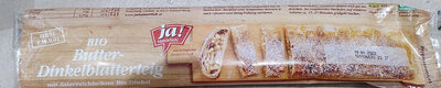 Bio Butter Dinkelblätterteig
