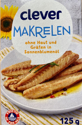 Makrelen ohne Haut und Gräten in Sonnenblumenöl