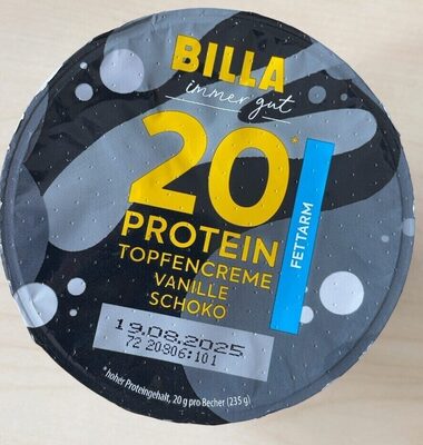 20 Protein Topfencreme Vanille Schoko