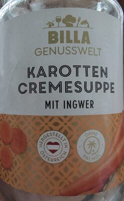 Karotten Cremesuppe mit Ingwer
