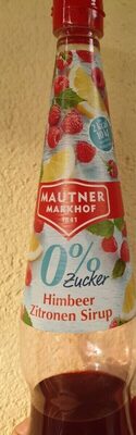 Himbeer zitronen Sirup