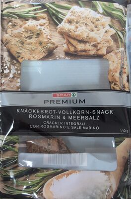 Knäckebrot-Vollkorn-Snack Rosmarin und Meersalz