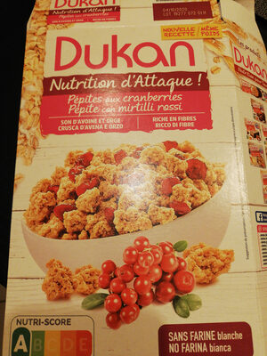 pépites aux cranberries