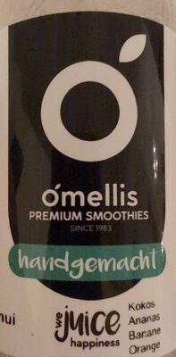 o'mellis Premium Smoothies handgemacht - Kokos, Ananas, Banane, Orange