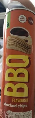 BBQ flavoured stacked chips