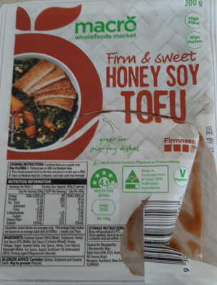 firm & sweet honey soy tofu