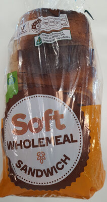Soft wholemeal sandwich loaf