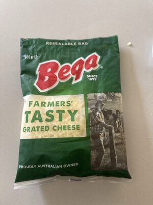 bega farmers tasty grated cheese
