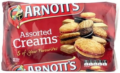 Arnott's Assorted Creams Pack 500G