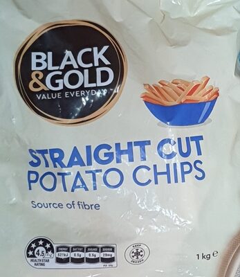 Straight cut potato chips
