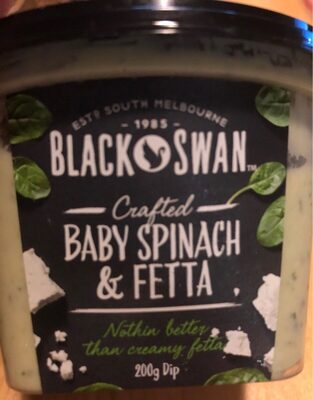 Baby spinach et feta dips