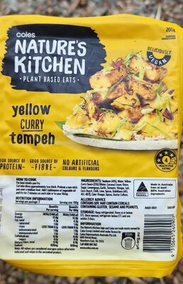 Yellow curry tempeh