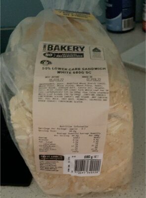 50% lower carb Sandwich bread
