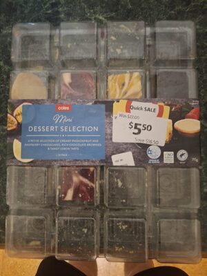 Coles mini dessert selection
