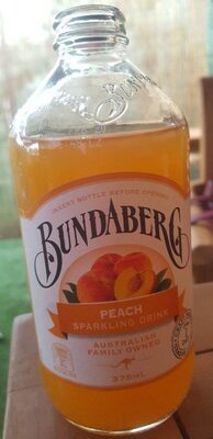 Peach sparkling drink