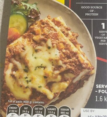 Beef lasagna