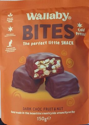 Wallaby Bites Dark Chocolate Fruit & Nut