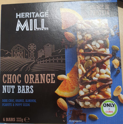 Choc Orange Nut Bars