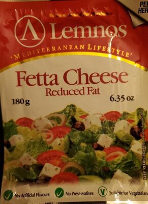 Fetta Cheese, (reduced Fat)