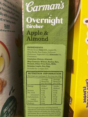 Overnight Bircher Apple & Almond