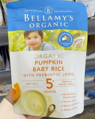 Pumpkin baby rice with probiotic