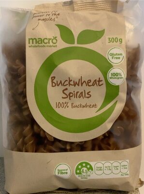 Buckwheat Spirals 100% wheat
