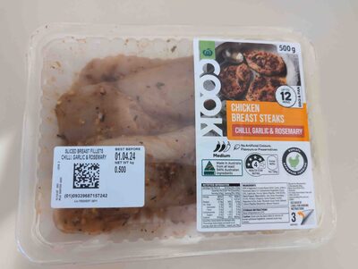 Chicken Breast Steaks with Chilli, Garlic & Rosemary