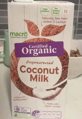 Organic coconut milk